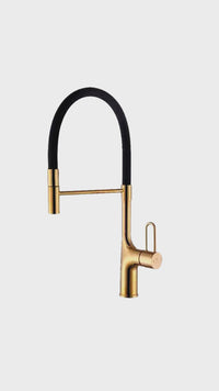 Mezcladora Monoc. P/Cocina Al Mueble Dallas-1 Bronce Gold- Fratelli Premium