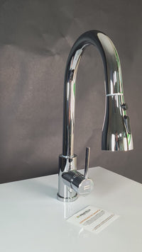 Mezcladora P/Cocina al mueble Acero Inox. 3 funciones CN -Cromado-Fratelli