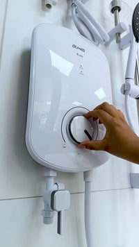 Calentador Electrico P/ Ducha Evo  C/ Ducha Telefono Blanco  De 5.5Kw-220V-Alpha