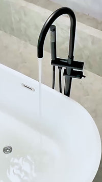 Mezcladora de Bañera con Mini Ducha Teléfono SRT - Black -Bronce-Fratelli