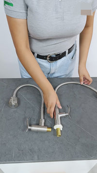 Llave P/Cocina A La Pared Sfna 4-P -Satinado -Fratelli