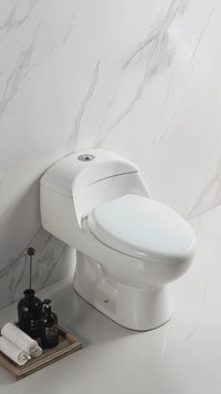 Inodoro One Piece Selene + Tapa Asiento Y Acces. Blanco  (690X420X620) - Fratelli