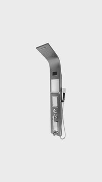 Panel De Ducha Inox Led C/Jabonera Gun Grey Sk-8051 - Fratelli