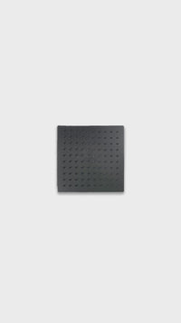 Cabeza de Ducha Miniml. 10"C/Brazo de 40 CM Black Acero 201-Fratelli