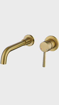 Mezcladora Monoc.P/Bowl Pared Cataleya Bronce Gold - Fratelli Premium