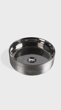 Bowl Loza (223) Mod. Circular Plateado 36.5X36.5X12 Fratelli