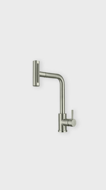 Mezcladora P/Cocina al Mueble Acero Inox. 304 4 Funciones SGP -Satinado -Fratelli
