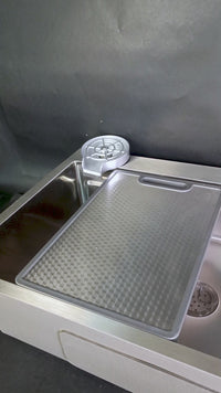 Mvl-8250S Lavadero Multifuncional Marvelous De Acero Inox. Satinado C/Mezc. Y Acces. 82X50X23Cm - Fratelli