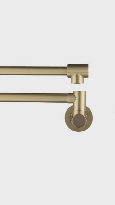 Mezcladora Articulada. P/Cocina Pared Athina Bronce Gold- Fratelli Premium