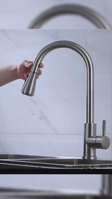 Mezcladora P/Cocina al mueble Acero Inox. 3 funciones CN -Satinado-Fratelli