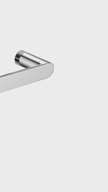 Toallero Barra 9100-4 Base Redonda Minimalista Bronce Cromado - Fratelli Premium