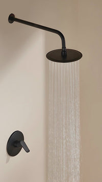 Cabeza D/Ducha+Brazo San Ands (6023-6024)  8" Black  Redonda - Fratelli
