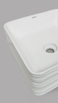 Bowl Loza (423) Mod. Cuadrado Blanco 39X39X15.5 - Fratelli