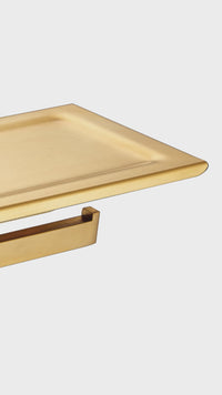 PAPELERA CON HOLDER CELULAR F9200-3 MINIML. SS 304 GOLD - FRATELLI