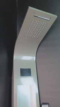 Panel De Ducha Inox Led C/Jabonera Cromado Sk-8051 - Fratelli