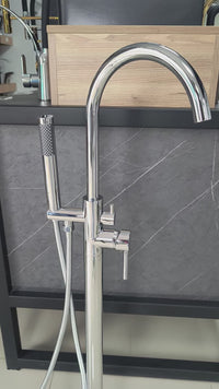 Mezcladora de Bañera con Mini Ducha Teléfono SRT - Cromada-Bronce-Fratelli