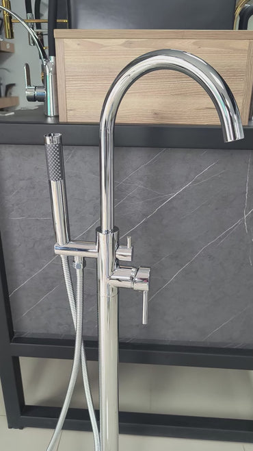 Mezcladora de Bañera con Mini Ducha Teléfono SRT - Cromada-Bronce-Fratelli