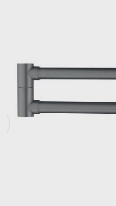 Mezcladora Articulada. P/Cocina Pared Athina Bronce Gun Grey- Fratelli Premium