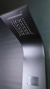 Panel De Ducha Inox Led Gun Grey Sk-8010 - Fratelli