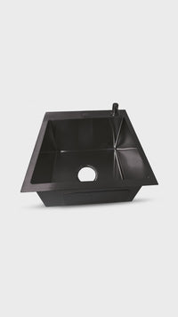 Prm-4545N Lavadero Prime De Acero Inox. Nano Black C/Acces. 45X45X23Cm - Fratelli